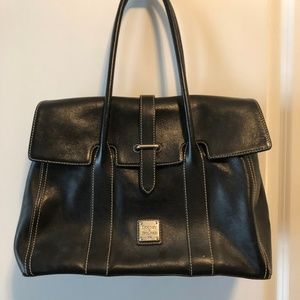 Dooney and Bourke Florentine Black Leather Satchel